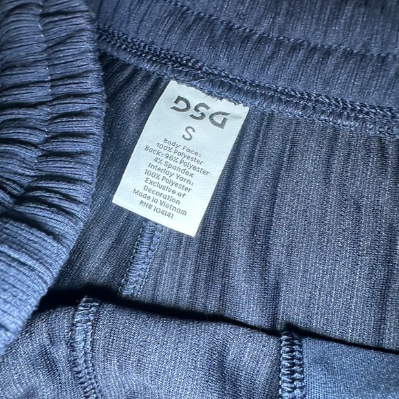 DSG Ribbed Jogger Set Navy Blue Hoodie & Pants Lounge Set Size S - Picture 2 of 5